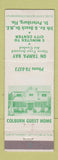 Matchbook Cover - Colburn Guest Home St Petersburg FL Tampa Bay
