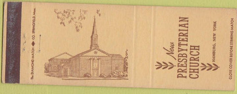 Matchbook Cover - New Presbyterian Church Hamburg NY