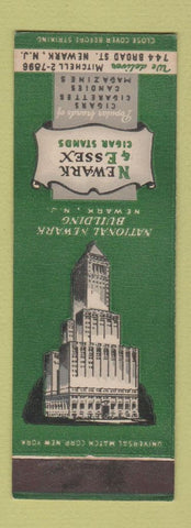 Matchbook Cover - Newark & Essex Cigar Stands Newark NJ