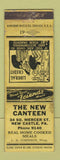 Matchbook Cover - New Canteen New Castle PA Terry Says girlie WEAR