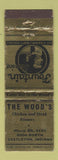 Matchbook Cover - The Wood's Restaurant Castleton IN WEAR