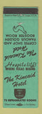 Matchbook Cover - Kincaid Hotel Uvalde TX WEAR