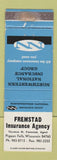 Matchbook Cover - Fremstad Insurance Agency Pigeon Ffalls WI WEAR