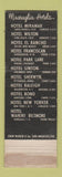 Matchbook Cover - Hotel Sherwyn Pittsburgh PA WEAR