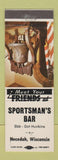 Matchbook Cover - Sportsman's Bar Necedah WI