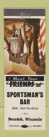 Matchbook Cover - Sportsman's Bar Necedah WI