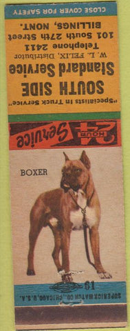 Matchbook Cover - South Side Service oil gas Billings MT