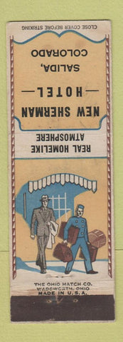 Matchbook Cover - New Sherman Hotel Salida Colorado