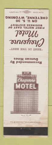 Matchbook Cover - Cheyenne Motel WY