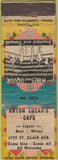 Matchbook Cover - Anton Luzar's Cafe POOR