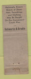 Matchbook Cover - Mallory Hats Schwartz Grodin Oakland CA