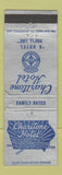 Matchbook Cover - Charitone Hotel IA