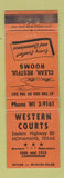 Matchbook Cover - Western Courts Monahans TX