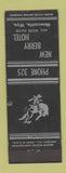 Matchbook Cover - New Berry Hotel Newcastle WY ARROW
