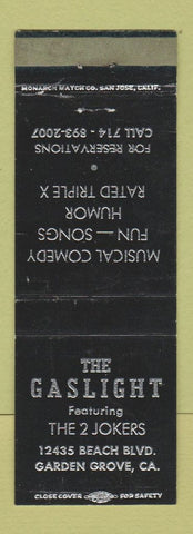 Matchbook Cover - The Gaslight Bar Garden Grove CA WEAR