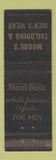 Matchbook Cover - Nunn Bush Men's Shoes Moore's