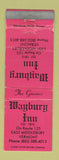 Matchbook Cover - Waybury Inn East Middlebury VT WEAR