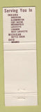 Matchbook Cover - Lucky Steer Steak Houses IN MI OH