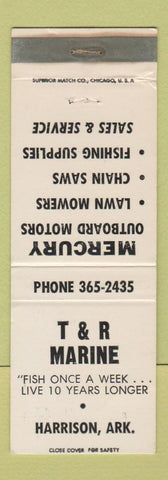 Matchbook Cover - T&R Marine Harrison AR Mercury Boat Motors