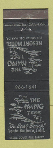 Matchbook Cover - The Ming Tree Resort Motel Santa Barbara CA