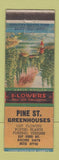 Matchbook Cover - Pine St Greenhouses