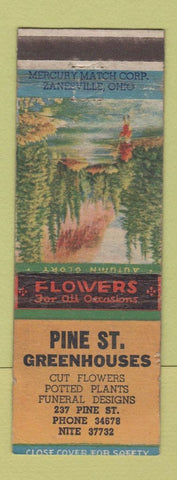 Matchbook Cover - Pine St Greenhouses