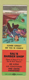 Matchbook Cover - Sal's Barber Shop Pine Center Paramount CA WEAR
