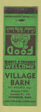 Matchbook Cover - Village Barn Sturbridge MA