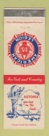 Matchbook Cover - American Legion Astoria OR