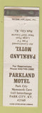 Matchbook Cover - Parkland Motel Park City KY WEAR