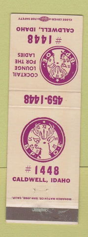 Matchbook Cover - Elks Lodge Caldwell ID