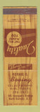 Matchbook Cover - Bernie G Boving Furniture North Burnaby BC