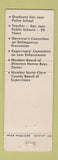 Matchbook Cover - Sam Della Maggiore Sheriff Election Santa Clara CA