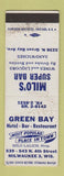 Matchbook Cover - Green Bay Hotel Milwaukee WI Milo's Super Bar WORN