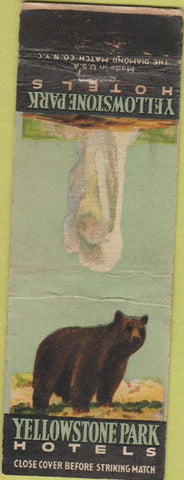 Matchbook Cover - Yellowstone Park Hotels Old Faithful