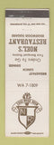 Matchbook Cover - Noel's Restaurant Edgewood Square