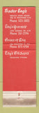Matchbook Cover - Trader Eng's Chinese Restaurant Atlanta GA WEAR