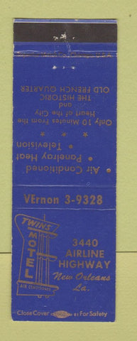 Matchbook Cover - Twins Motel New Orleans LA