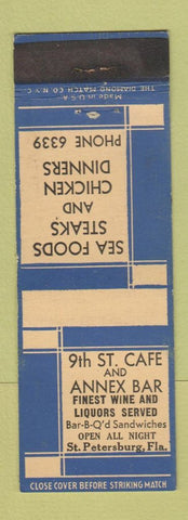 Matchbook Cover - 9th St Cafe Annex Bar St Petersburg FL