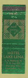 Matchbook Cover - Motel Lake Lena Auburndale FL WEAR