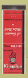 Matchbook Cover - Kings Inn Sun City CA