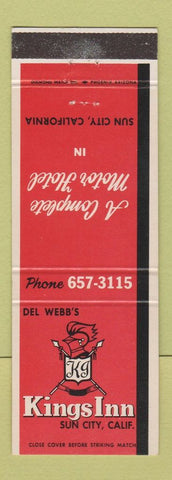 Matchbook Cover - Kings Inn Sun City CA