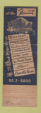 Matchbook Cover - Fairmont Hotel San Francisco CA