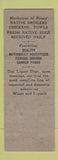 Matchbook Cover - Food Center Grocery Brookline MA