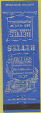 Matchbook Cover - Bettes Funeral Home Ardmore OK