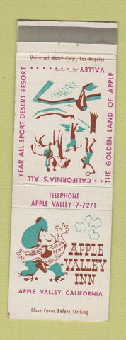 Matchbook Cover - Apple Valley Inn CA