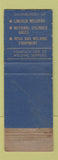 Matchbook Cover - Welder Service Company Toledo OH