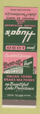 Matchbook Cover - Hugo's Italian Restaurant Motel Lake Providence LA