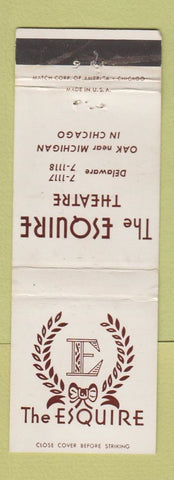 Matchbook Cover - Esquire Theatre Chicago IL