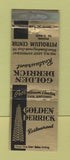 Matchbook Cover - Golden Derrick Restaurant San Antonio TX WEAR